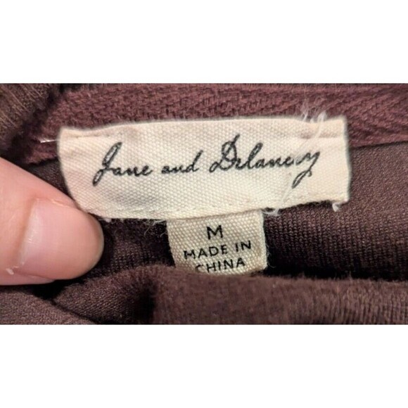 Jane and Delancey Brown Velvet Pullover Long Sleeve Casual Top - M‎ - Picture 2 of 6